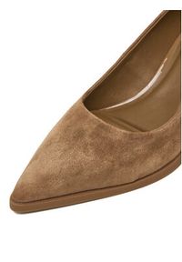 Gino Rossi - GINO ROSSI Szpilki EO-INTI-2635-1 Beżowy. Kolor: beżowy. Materiał: skóra, zamsz. Obcas: na szpilce #7
