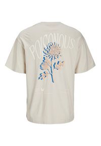 Jack & Jones T-Shirt Charge 12269384 Beżowy Relaxed Fit. Kolor: beżowy. Materiał: bawełna #6