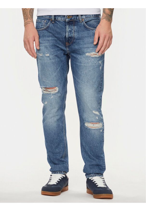 Pepe Jeans Jeansy PM207392 Niebieski Tapered Fit. Kolor: niebieski