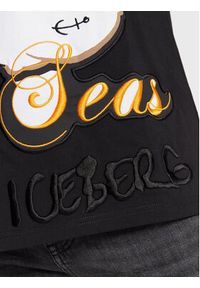 Iceberg T-Shirt 22II1P0F0716301 Czarny Relaxed Fit. Kolor: czarny. Materiał: bawełna