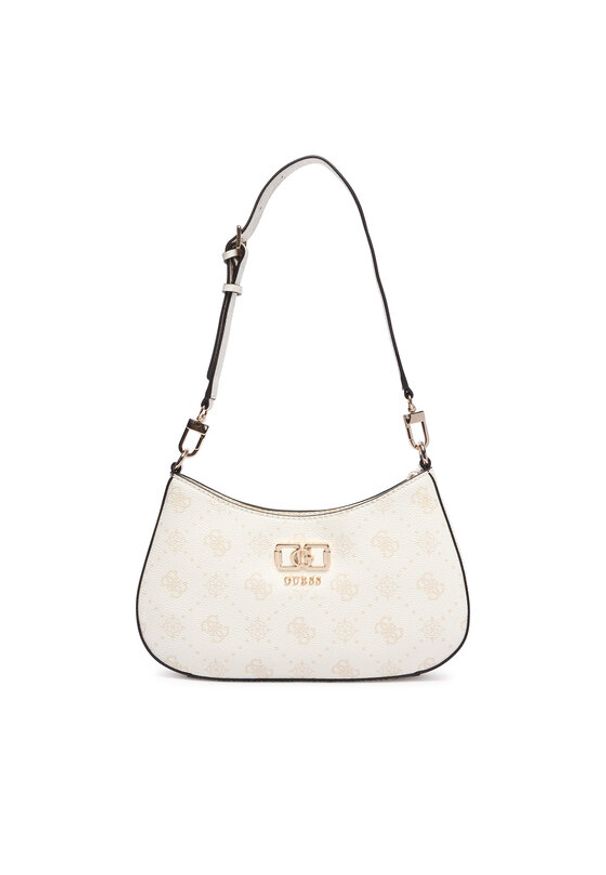Guess Torebka Emelie Logo HWGP99 28180 Écru. Kolor: kremowy. Materiał: skórzane