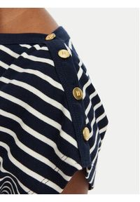 TOMMY HILFIGER - Tommy Hilfiger T-Shirt Gold Btn Cap WW0WW50942 Kolorowy Slim Fit. Materiał: bawełna. Wzór: kolorowy #3