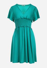 Born2be - Zielona Sukienka z Wiskozy Gulpari. Kolor: zielony. Materiał: wiskoza. Długość: mini #3