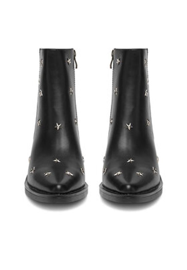 DeeZee Botki 23689-13 Czarny. Kolor: czarny. Materiał: syntetyk, materiał