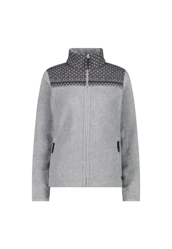 Bluza damska turystyczna CMP 34J0486. Kolor: szary. Materiał: polar. Sport: turystyka piesza
