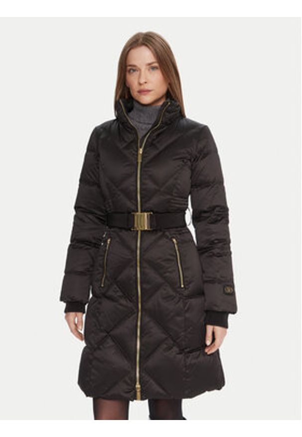 Marciano Guess Płaszcz zimowy 5BGL38 7374A Czarny Regular Fit. Kolor: czarny. Materiał: syntetyk. Sezon: zima