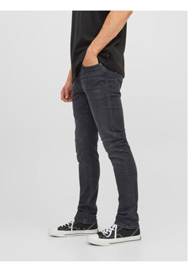 Jack & Jones - Jack&Jones Jeansy Glenn 12243595 Czarny Slim Fit. Kolor: czarny