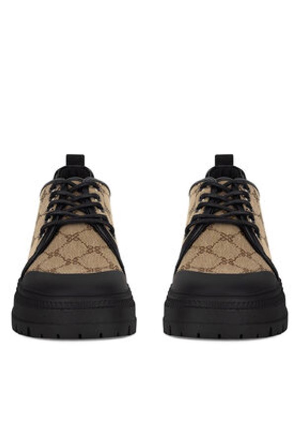 Nine West Oxfordy WFA3033-3 Beżowy. Kolor: beżowy. Materiał: materiał