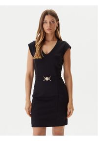 Guess Sukienka koktajlowa W5BK21 KCMU2 Czarny Slim Fit. Kolor: czarny. Materiał: syntetyk. Styl: wizytowy