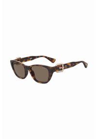 MOSCHINO - Moschino okulary przeciwsłoneczne damskie kolor brązowy. Kolor: brązowy #3