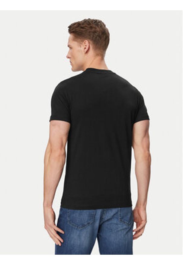 Karl Lagerfeld Jeans T-Shirt B2M17046 Czarny Slim Fit. Kolor: czarny. Materiał: bawełna