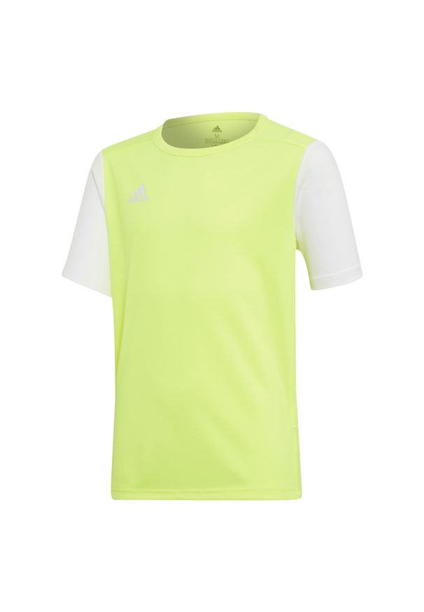 Adidas - Koszulka piłkarska dla dzieci adidas Estro 19 Jersey JUNIOR. Kolor: zielony, żółty, wielokolorowy. Materiał: jersey. Sport: piłka nożna