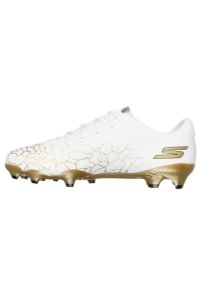 skechers - Buty piłkarskie męskie SKECHERS Skx_ 1.5 Academy FG. Kolor: biały. Sport: piłka nożna