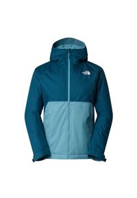 The North Face - Kurtka The Nort Face Millerton Insulated 0A3YFI5FO1 - niebieska. Typ kołnierza: kaptur. Kolor: niebieski. Materiał: materiał, syntetyk, tkanina, poliester. Wzór: paski. Styl: klasyczny. Sport: turystyka piesza