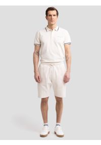 Big-Star - Szorty męskie dresowe kremowe Wladorsh 103/ Wlador 103. Kolor: kremowy. Materiał: dresówka. Wzór: nadruk, ze splotem. Sezon: lato. Styl: elegancki, klasyczny #2