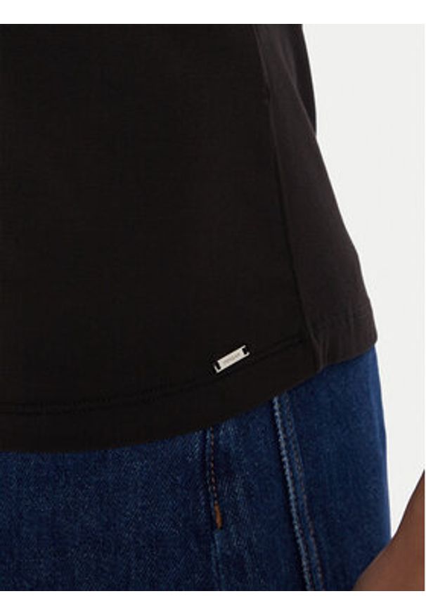 Morgan Top 252-BETINO Czarny Regular Fit. Kolor: czarny