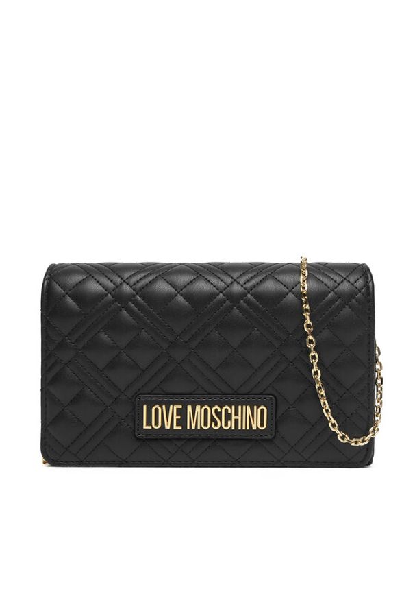 Love Moschino - LOVE MOSCHINO Torebka JC4079PP0NLA0000 Czarny. Kolor: czarny. Materiał: skórzane