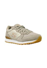 skechers - Buty do chodzenia damskie Skechers OG 85. Zapięcie: sznurówki. Kolor: beżowy. Materiał: syntetyk, tkanina, materiał. Szerokość cholewki: normalna. Sport: turystyka piesza