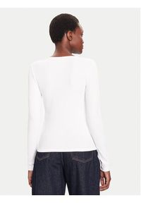 Calvin Klein Jeans Bluzka LV047D218G Biały Slim Fit. Kolor: biały. Materiał: bawełna #5