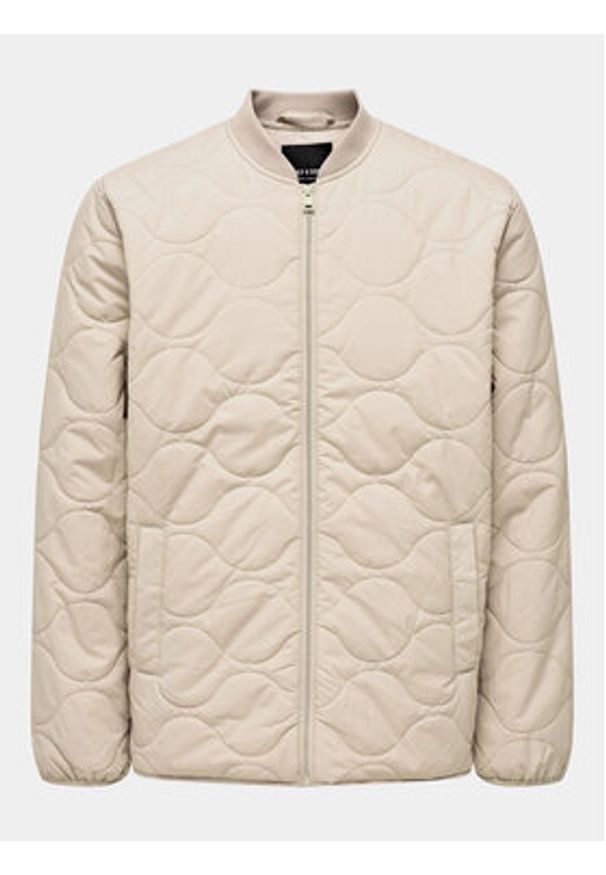 Only & Sons Kurtka przejściowa Art. 22027456 Beżowy Regular Fit. Kolor: beżowy. Materiał: syntetyk