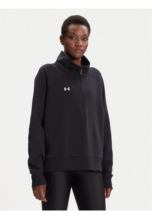 Under Armour Bluza Ua Rival Fleece Hz 1379492-001 Czarny Loose Fit. Kolor: czarny. Materiał: bawełna