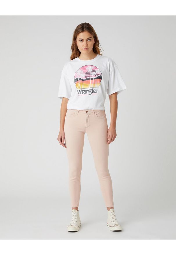 Wrangler - DAMSKIE SPODNIE JEANSOWE WRANGLER SKINNY CROP NATURAL PINK W28M-JT-30L 112128465
