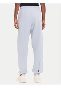 Adidas by Stella McCartney - adidas by Stella McCartney Spodnie dresowe JX6777 Szary Loose Fit. Kolor: szary. Materiał: bawełna