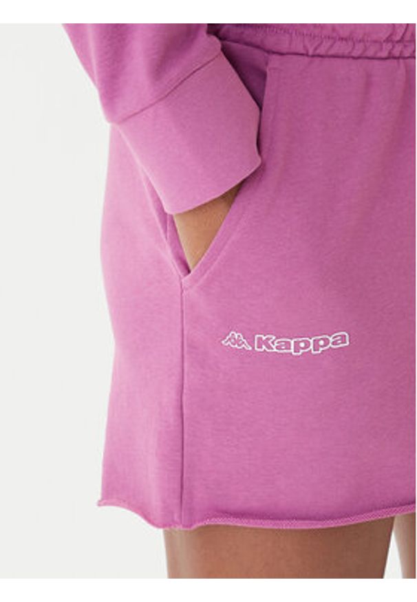 Kappa Szorty sportowe Fefra 351K2RW Fioletowy Regular Fit. Kolor: fioletowy. Materiał: bawełna