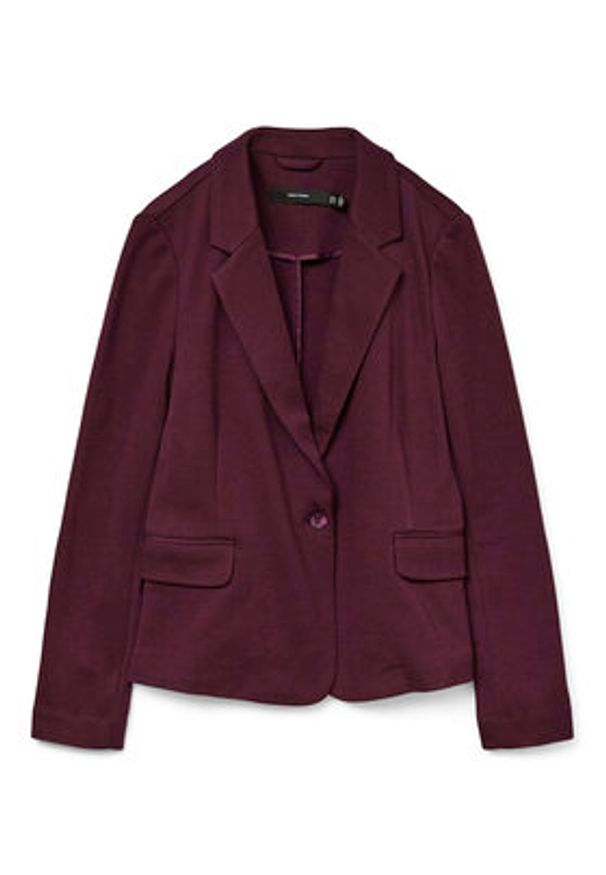 Vero Moda Marynarka Julia 10154123 Fioletowy Regular Fit. Kolor: fioletowy. Materiał: bawełna