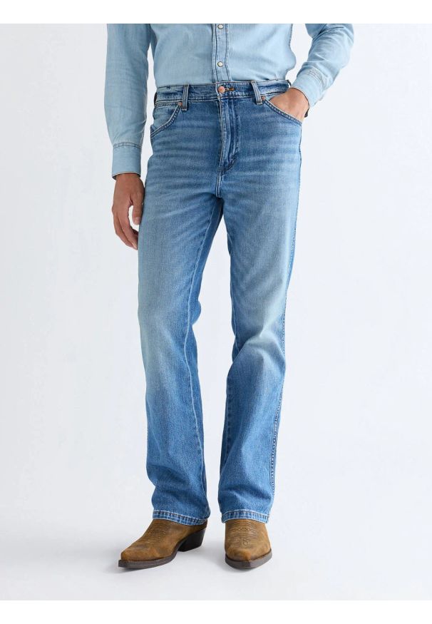 Wrangler - MESKIE SPODNIE WRANGLER WRANCHER HARBOR BLUE 112377838