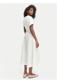 TOMMY HILFIGER - Tommy Hilfiger Sukienka codzienna WW0WW51148 Biały Regular Fit. Okazja: na co dzień. Kolor: biały. Materiał: bawełna. Typ sukienki: proste. Styl: casual #5