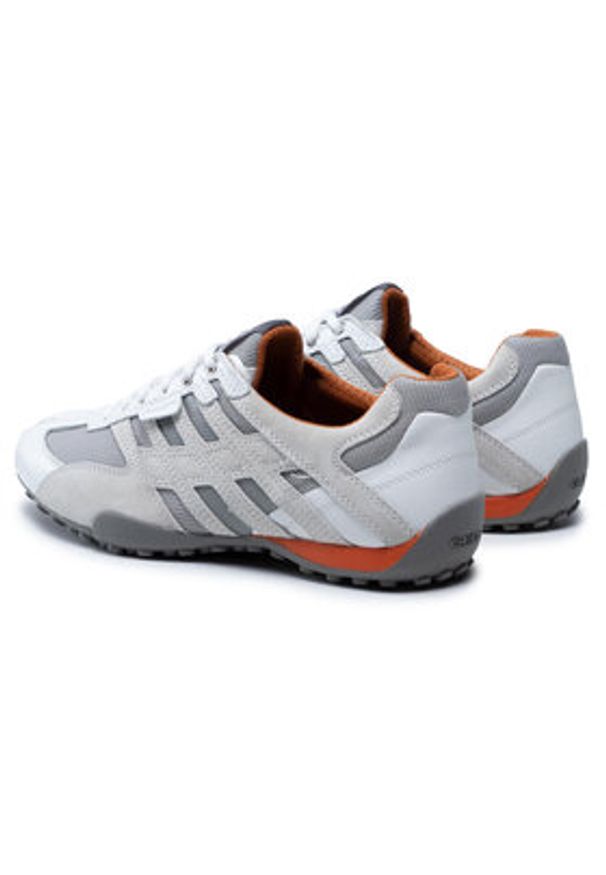 Geox Półbuty U Snake K U4207K 08514 C1405 Szary. Kolor: szary. Materiał: zamsz, skóra