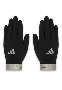 Adidas - adidas Rękawiczki Running Climawarm JZ8118 Czarny. Kolor: czarny. Materiał: poliester, materiał. Technologia: ClimaWarm (Adidas). Sport: bieganie