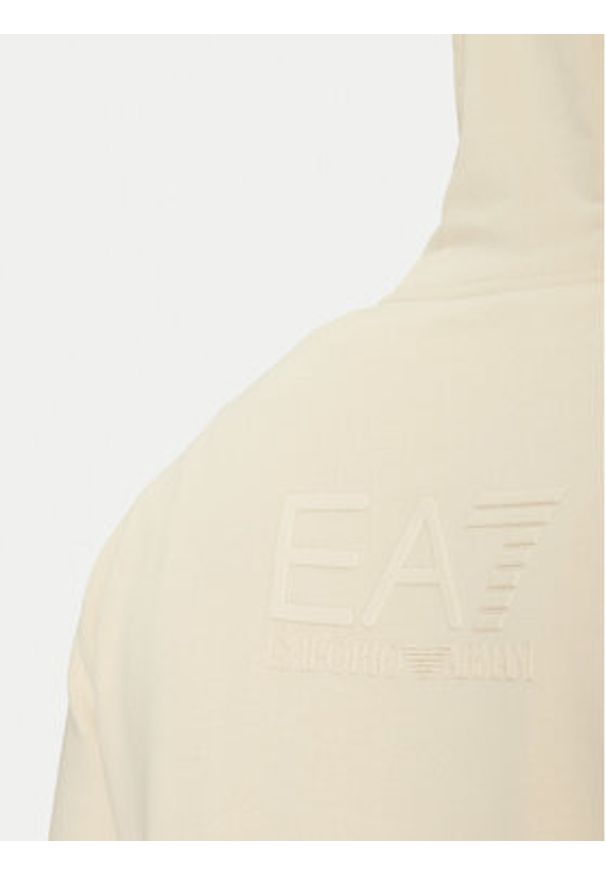 EA7 Emporio Armani Dres 7M000243 AF10377 U1079 Beżowy Regular Fit. Kolor: beżowy. Materiał: bawełna