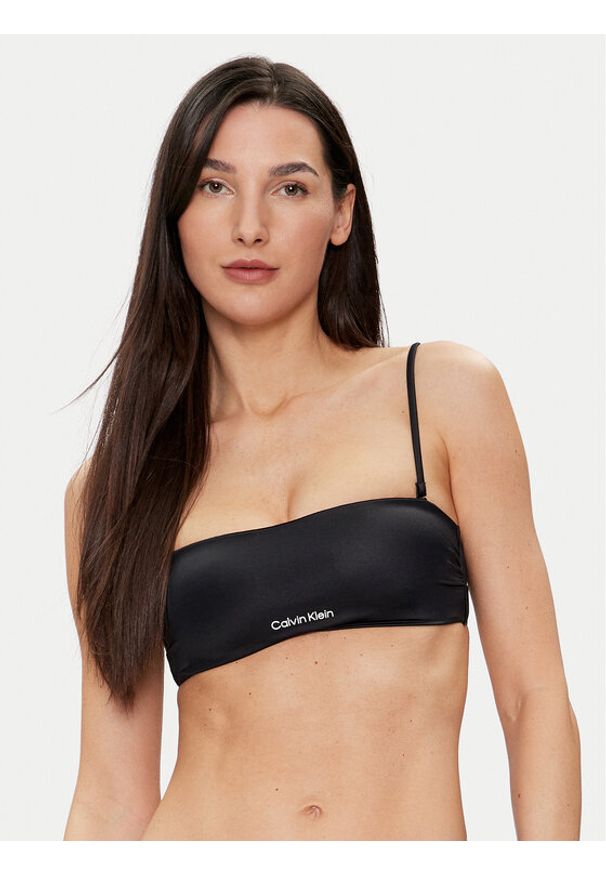 Calvin Klein Swimwear Góra od bikini KW0KW02269 Czarny. Kolor: czarny. Materiał: syntetyk