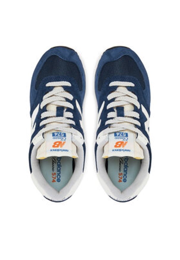 New Balance Sneakersy U574VPN Granatowy. Kolor: niebieski. Materiał: skóra, zamsz. Model: New Balance 574