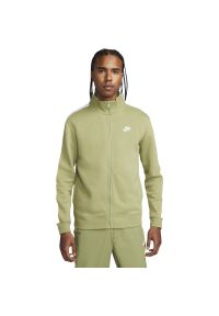 Kurtka Nike Sportswear Club, Mężczyźni. Kolor: zielony. Materiał: poliester, materiał. Sport: bieganie