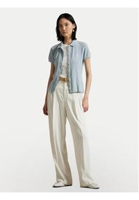 Polo Ralph Lauren Polo 211965095003 Błękitny Slim Fit. Typ kołnierza: polo. Kolor: niebieski. Materiał: bawełna #2