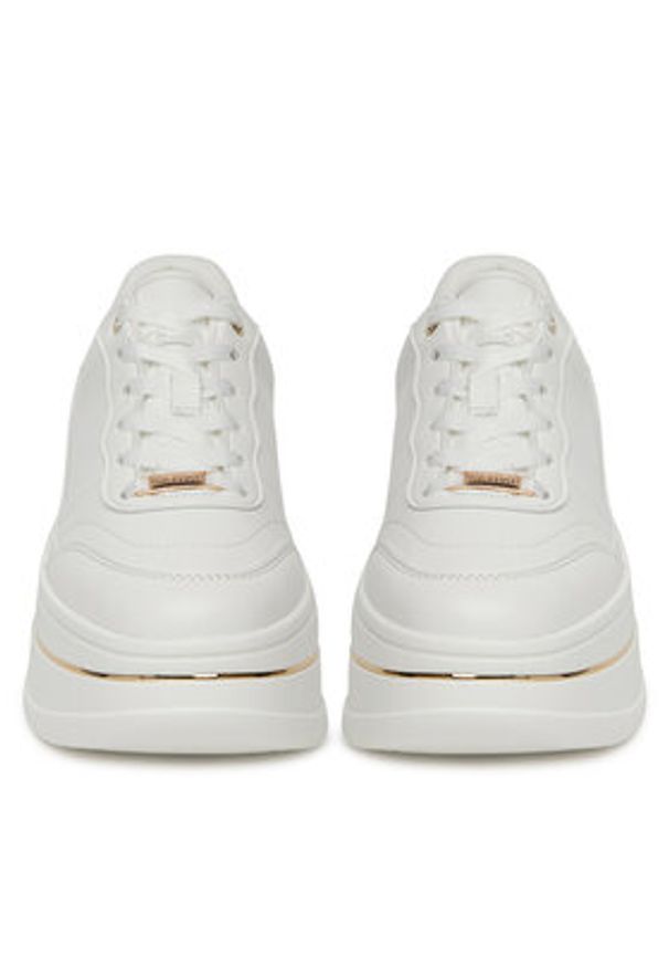 DeeZee Sneakersy AM25233 Biały. Kolor: biały. Materiał: skóra