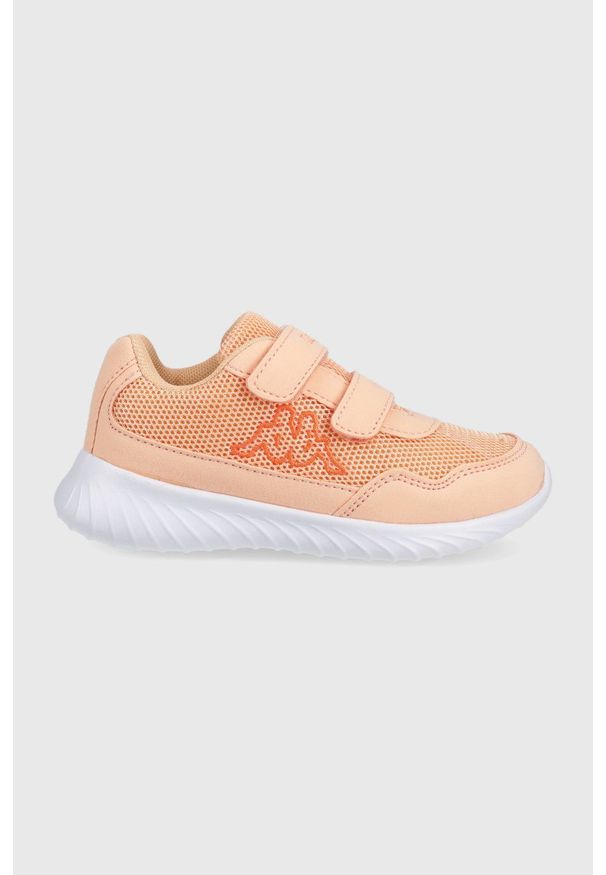 Kappa buty dziecięce Cracker II kolor pomarańczowy. Nosek buta: okrągły. Zapięcie: rzepy. Kolor: pomarańczowy. Materiał: guma. Wzór: nadruk