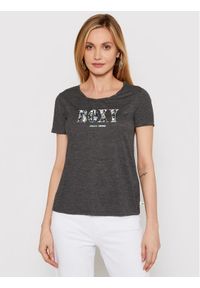 Roxy T-Shirt Chasing The Swell ERJZT05179 Szary Regular Fit. Kolor: szary. Materiał: syntetyk #1