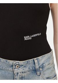 Karl Lagerfeld Jeans Body A2W17021 Czarny Slim Fit. Kolor: czarny. Materiał: bawełna #3