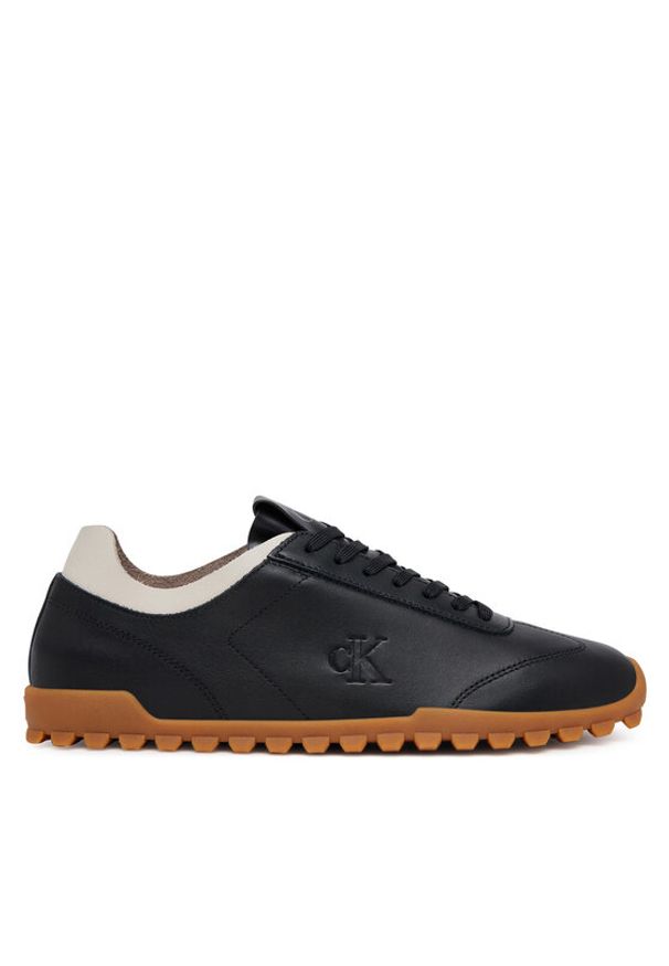 Calvin Klein Jeans Sneakersy Low Profile Runner Mg Lth Mix YW0YW01847 Czarny. Kolor: czarny. Materiał: skóra