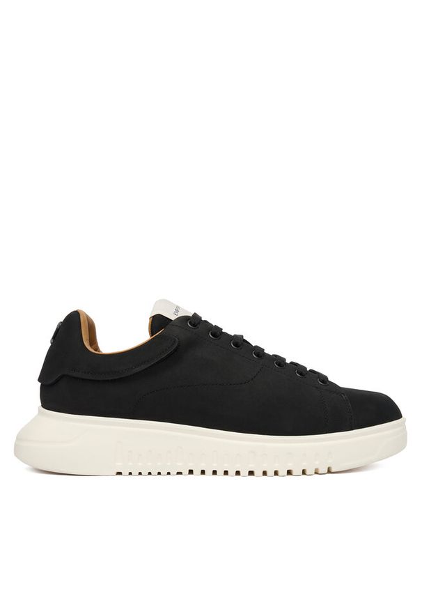 Sneakersy Emporio Armani. Kolor: czarny