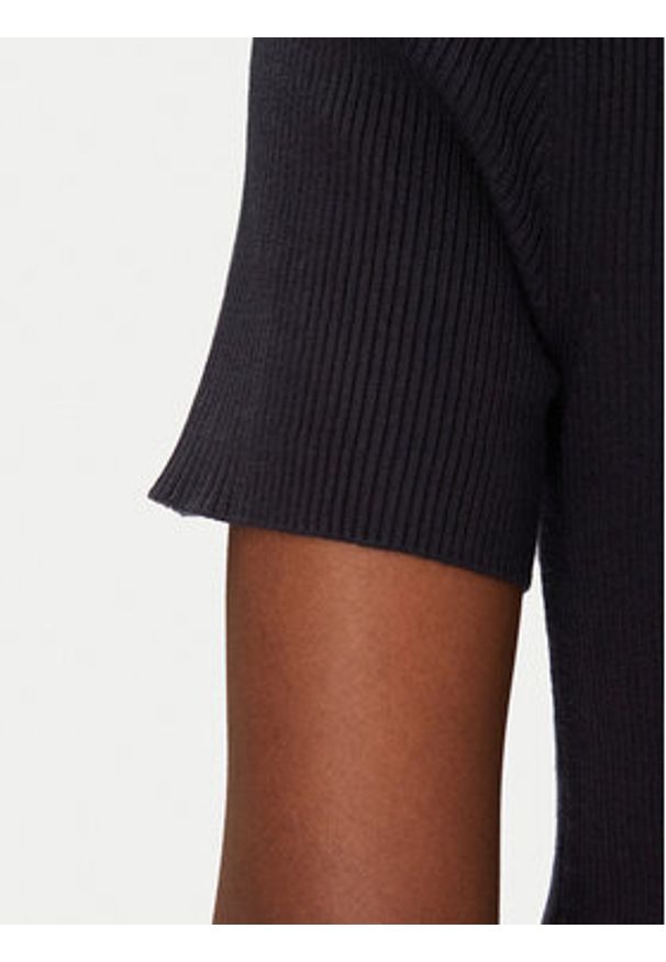 Morgan Sukienka dzianinowa 241-RMSISSI Granatowy Slim Fit. Kolor: niebieski. Materiał: wiskoza