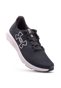 Under Armour - Buty do biegania męskie UNDER ARMOUR Charged Pursuit 3. Zapięcie: sznurówki. Kolor: biały, czarny, wielokolorowy. Materiał: syntetyk, materiał. Szerokość cholewki: normalna