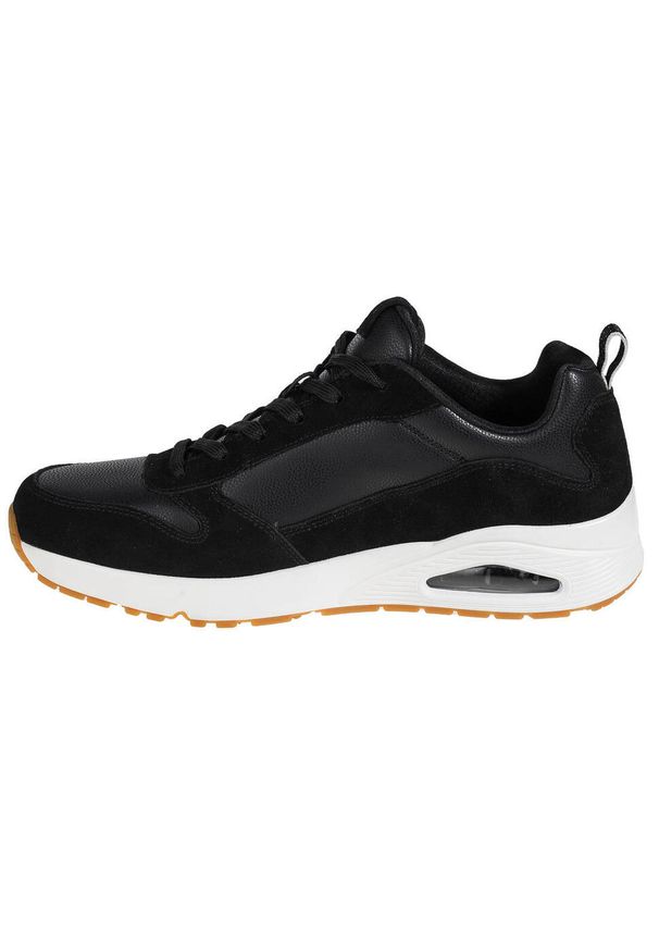 skechers - Buty do chodzenia męskie Skechers Unostacre. Zapięcie: sznurówki. Kolor: biały, wielokolorowy, czarny. Materiał: materiał, syntetyk. Szerokość cholewki: normalna. Sport: turystyka piesza