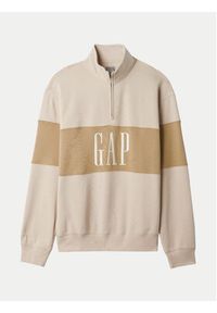 GAP - Gap Bluza 526848-02 Beżowy Oversize. Kolor: beżowy. Materiał: bawełna #3