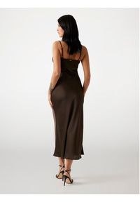 Guess Sukienka codzienna W5GK85 WH9C2 Brązowy Regular Fit. Okazja: na co dzień. Kolor: brązowy. Materiał: syntetyk. Typ sukienki: proste. Styl: casual #4