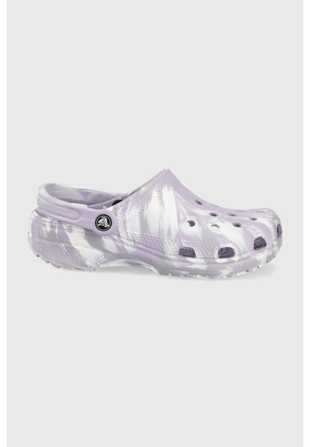 Crocs klapki damskie kolor fioletowy. Kolor: fioletowy. Materiał: materiał